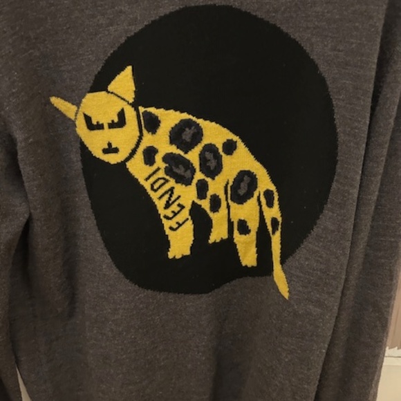 Fendi Sweaters - Fendi Wool Knitwear Vestiaire Collection Sweatshirt, Grey Wool